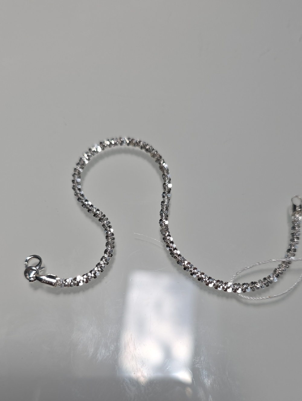 Silver Crystal Tennis Bracelet - Sparkling Women's Jewelry